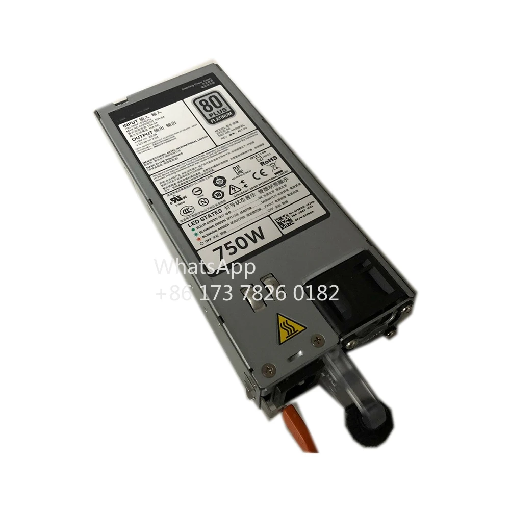 Для сервера DELL R620 R720 R820 Мощность 750 Вт DPS-750 079RDR 05NF18 E750E-SO
Для сервера DELL R620 R720 R820 Мощность 750 Вт DPS-750 079RDR 05NF18 E750E-SO