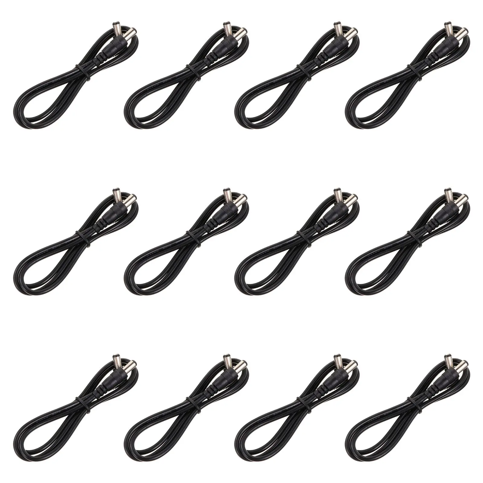 12pcs Power Cable for Guitar Pedal DC 5 5 x 2 1mm Black 60CM High Fidelity Low Resistance Noise Isolation Metal Connector
12pcs Power Cable for Guitar Pedal DC 5 5 x 2 1mm Black 60CM High Fidelity Low Resistance Noise Isolation Metal Connector