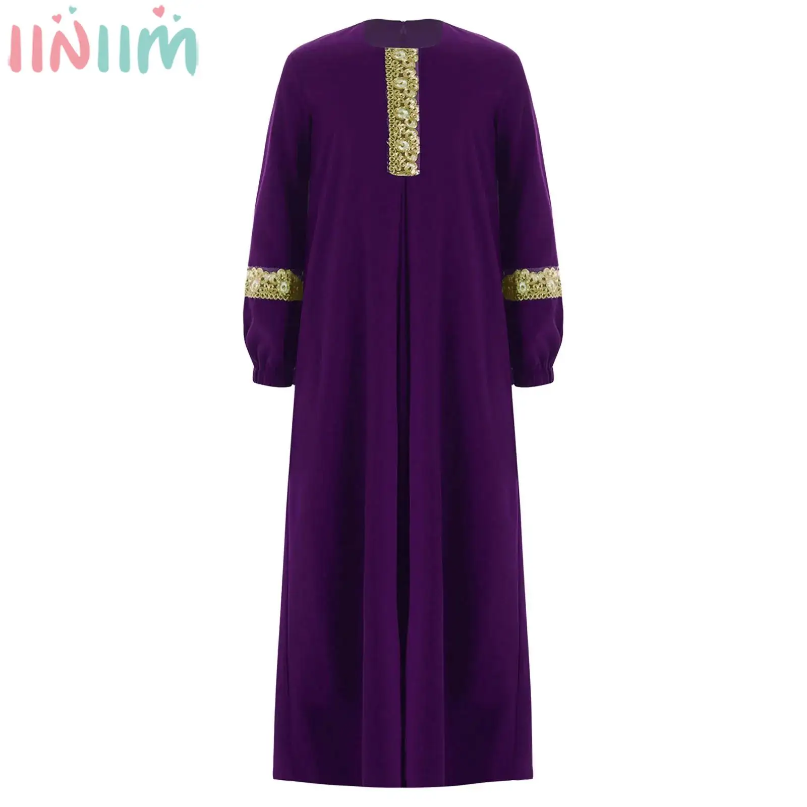 Teen Girls Middle East Muslim Abaya Robe Halloween Theme Party Masquerade Ramadan Eid Costume Long Sleeve Prayer Maxi Dress
Teen Girls Middle East Muslim Abaya Robe Halloween Theme Party Masquerade Ramadan Eid Costume Long Sleeve Prayer Maxi Dress