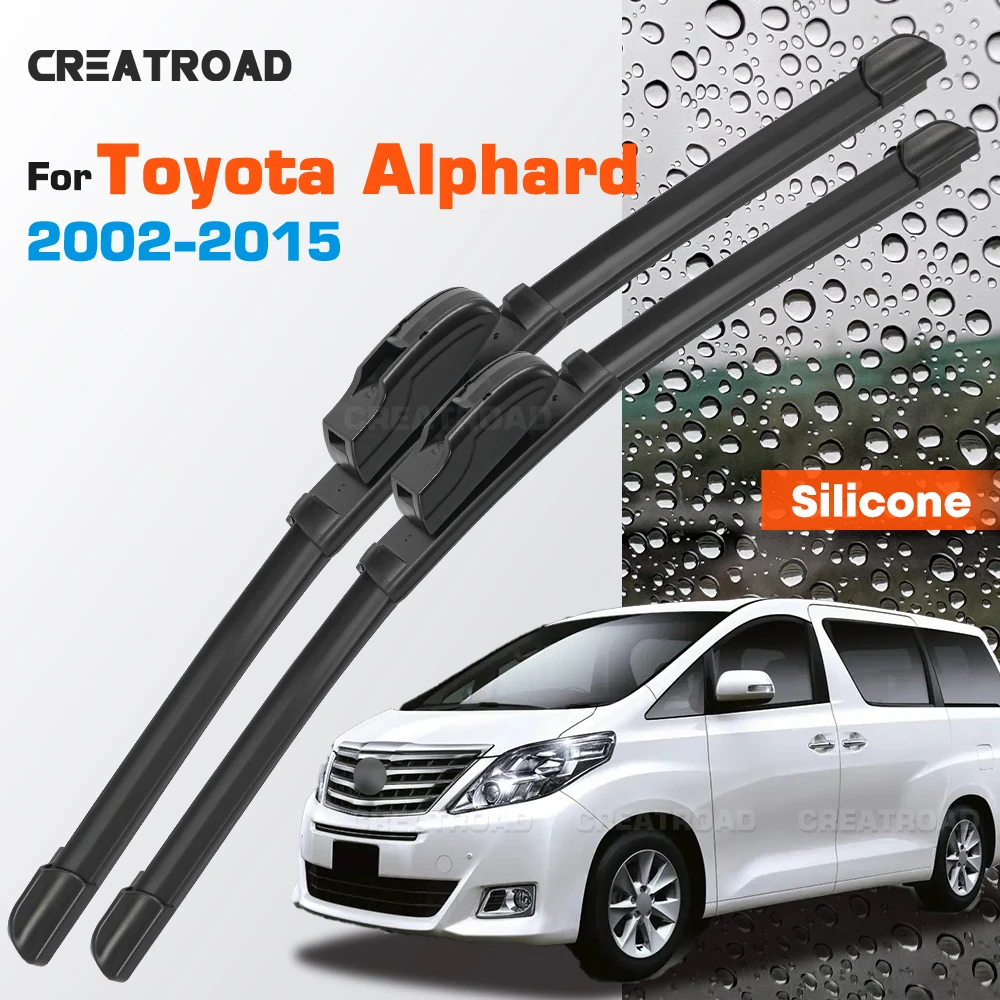 Silicone Wiper Blades Fit For Toyota Alphard AH10 AH20 2002-2015 Coated Silent HD Wear-Resistant Car Windshield Wipers 26"+16"
Silicone Wiper Blades Fit For Toyota Alphard AH10 AH20 2002-2015 Coated Silent HD Wear-Resistant Car Windshield Wipers 26"+16"