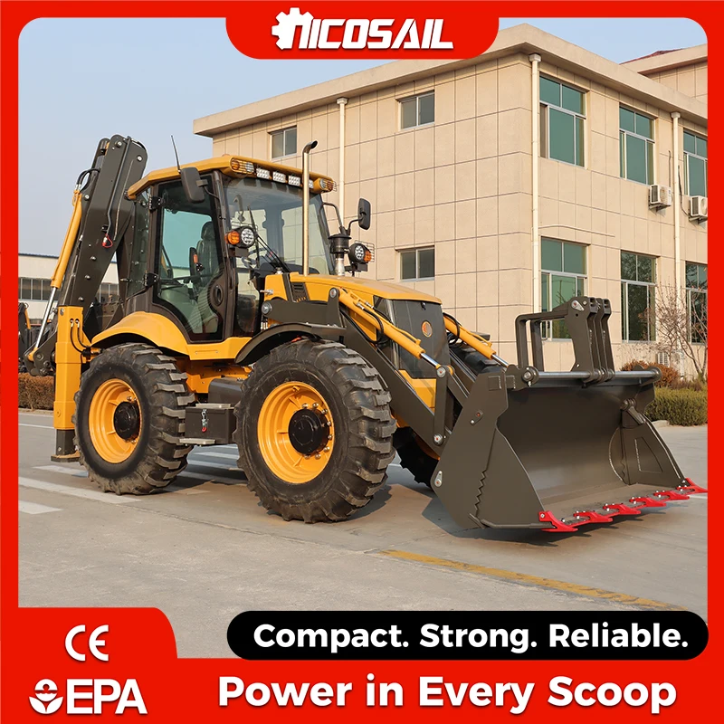 Mini Backhoe Loader Wholesale 1.5Ton 4WD With Front Bucket CE EPA ISO9001 For European Market
Mini Backhoe Loader Wholesale 1.5Ton 4WD With Front Bucket CE EPA ISO9001 For European Market