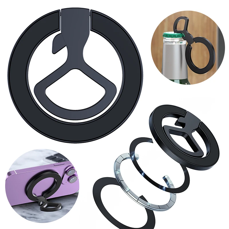 3-in-1 Magnetic Phone Grip Ring Holder Bottle Opener 360° Rotation Cell Phone Ring Holder Phone Support Holder for iPhone 15 14
3-in-1 Magnetic Phone Grip Ring Holder Bottle Opener 360° Rotation Cell Phone Ring Holder Phone Support Holder for iPhone 15 14