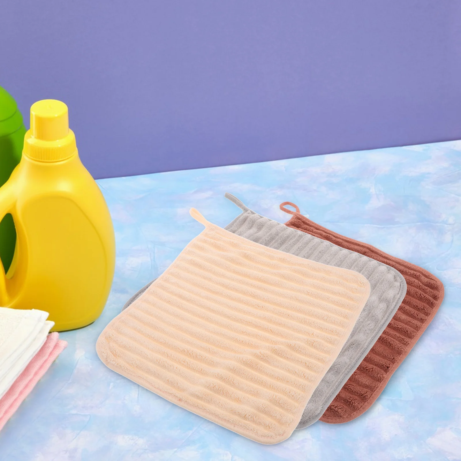 3Pcs Hanging Absorbent Hand Towels Thick Soft Coral Fleece Quick Dry Bathroom Towels Wide Stripe Design for Face Body
3Pcs Hanging Absorbent Hand Towels Thick Soft Coral Fleece Quick Dry Bathroom Towels Wide Stripe Design for Face Body