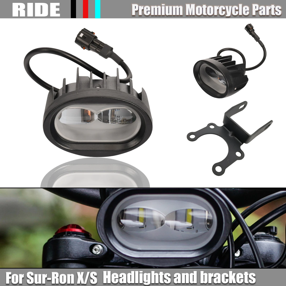 Motorcycle Accessories LED Front Headlight For Sur-Ron Surron Sur Ron Light Bee S X Off-Road Electric Vehicle Dirt Bike
Motorcycle Accessories LED Front Headlight For Sur-Ron Surron Sur Ron Light Bee S X Off-Road Electric Vehicle Dirt Bike