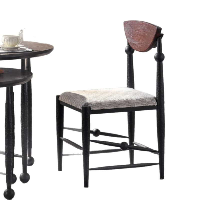 Retro style dining chair Home back B & B cafe Leisure Designer lamb wool makeup Medieval
Retro style dining chair Home back B & B cafe Leisure Designer lamb wool makeup Medieval