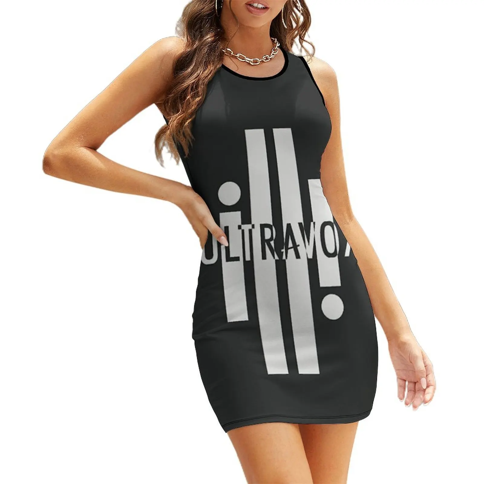 Ultravox - 'Brilliant' Logo Sleeveless Sundress party dresses women Woman clothes Clothing Dress vintage
Ultravox - 'Brilliant' Logo Sleeveless Sundress party dresses women Woman clothes Clothing Dress vintage