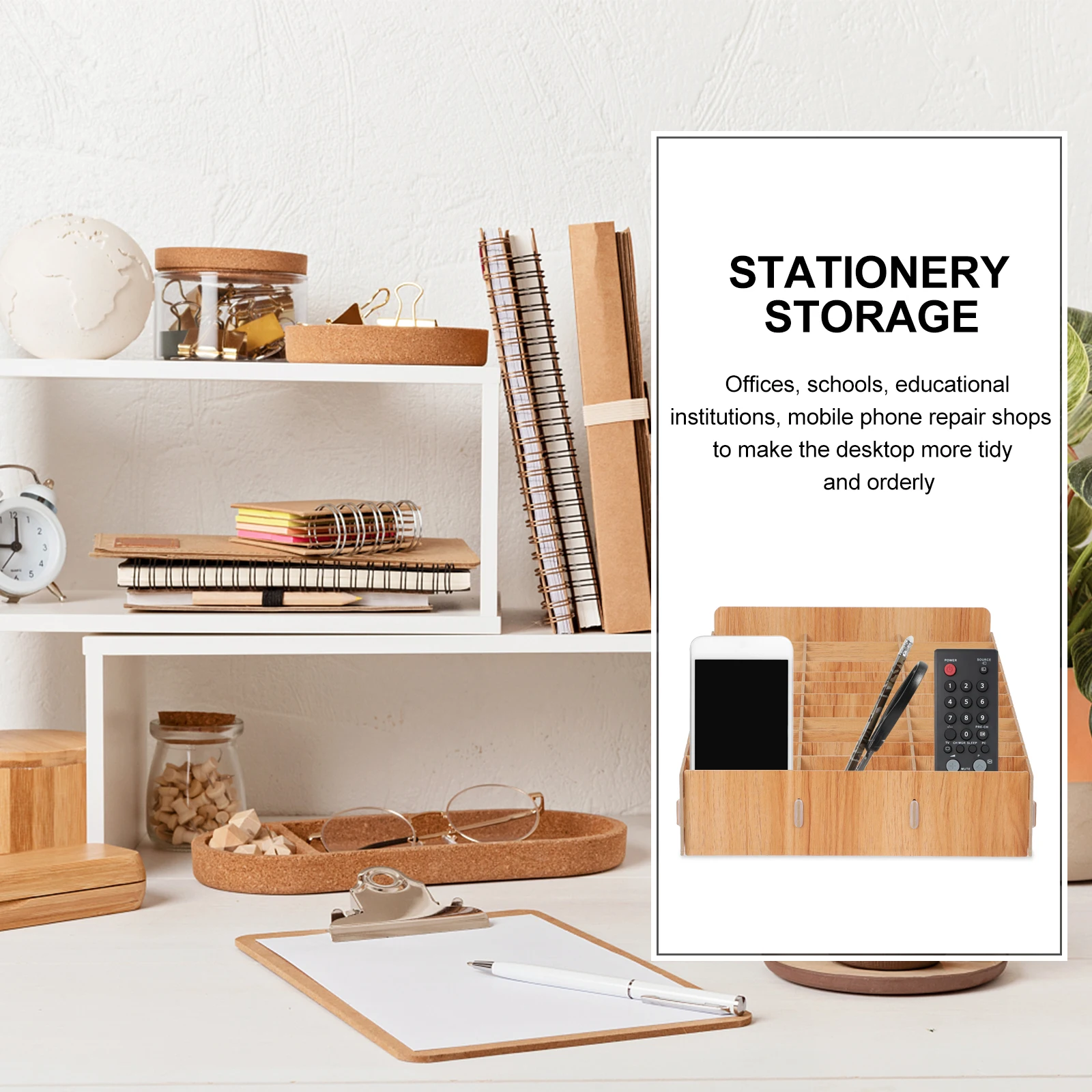 Wooden Storage For Office Mobile Phone Holder Multi-Grids Organizer Container School Phone Management Box Wood
Wooden Storage For Office Mobile Phone Holder Multi-Grids Organizer Container School Phone Management Box Wood
