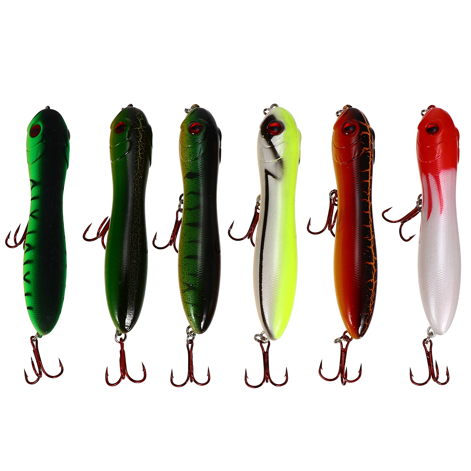 6pcs Bionic Fishing Lures Colorful Artificial Baits Lightweight Outdoor Tackle 3D Simulation Sea Angling Tools
6pcs Bionic Fishing Lures Colorful Artificial Baits Lightweight Outdoor Tackle 3D Simulation Sea Angling Tools