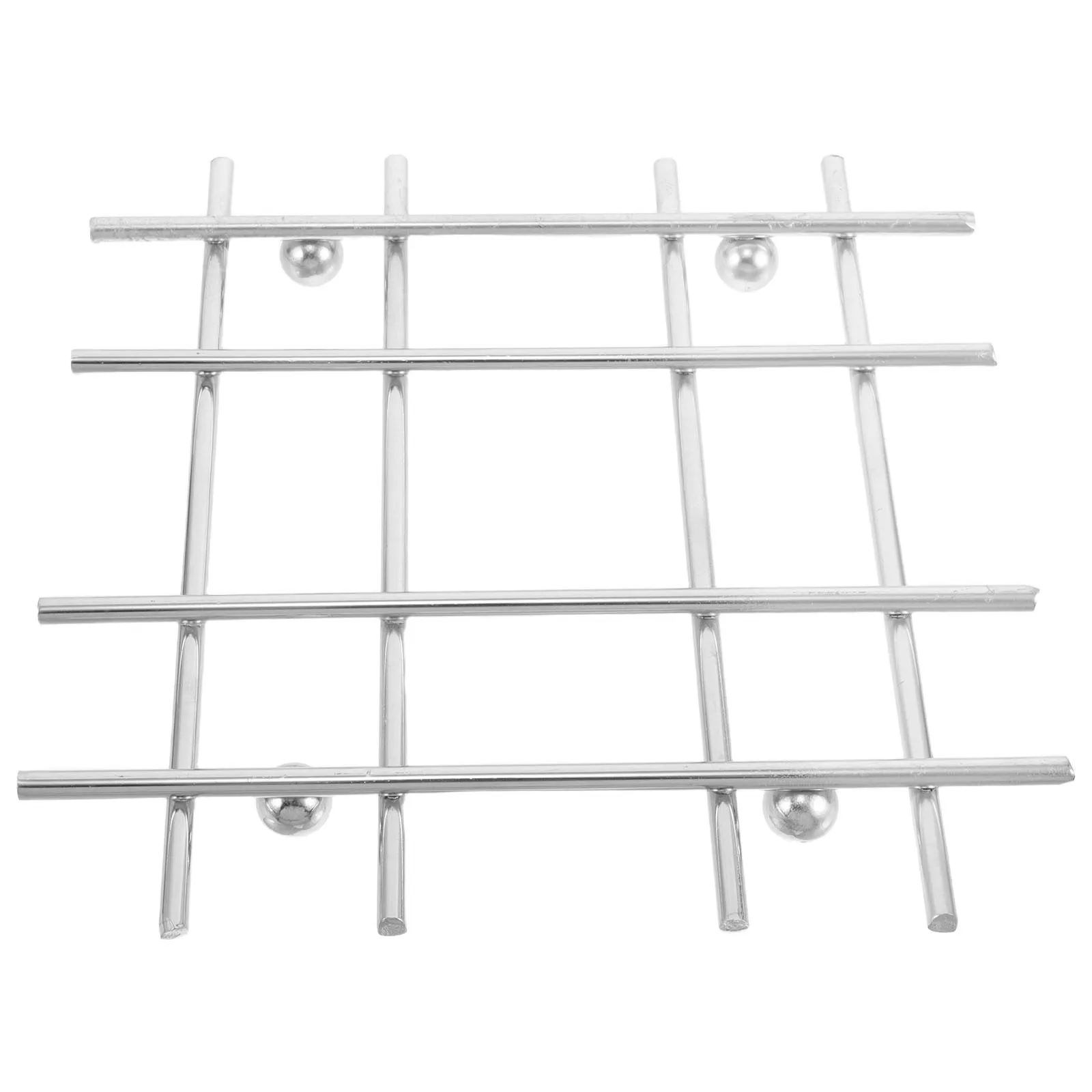 Kitchen Trivet: Heat Resistant Pad Insulation Mat Cup Coaster Set Modern Metal Table Protector Multiuse Dining Accessory