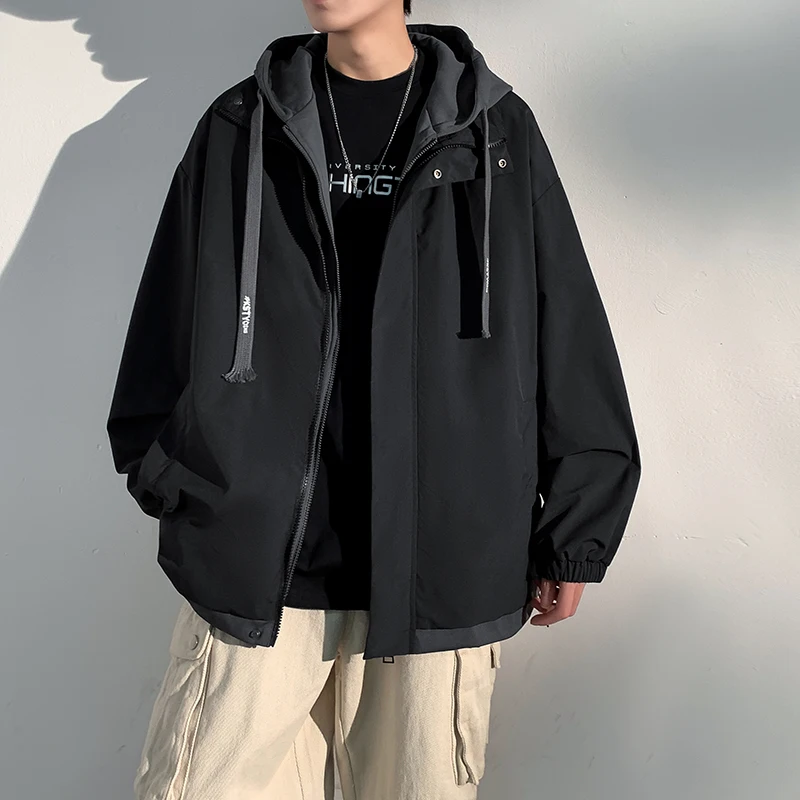 Мужская демисезонная куртка свободного кроя оверсайз в стиле колор-блок, рабочая одежда, на молнии, дышащая, модный бренд
Мужская демисезонная куртка свободного кроя оверсайз в стиле колор-блок, рабочая одежда, на молнии, дышащая, модный бренд