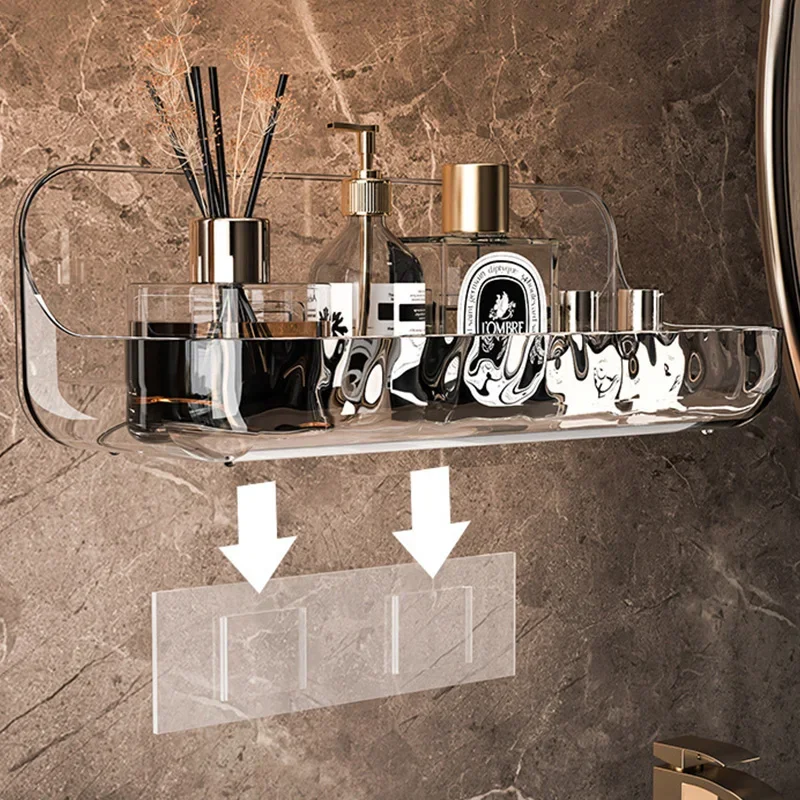 Acrylic Transparent Storage Rack Bathroom Wall Mounted Punch Free Cosmetic Storage Tray Makeup Organizer Bathroom Kitchen Shelf
Acrylic Transparent Storage Rack Bathroom Wall Mounted Punch Free Cosmetic Storage Tray Makeup Organizer Bathroom Kitchen Shelf
