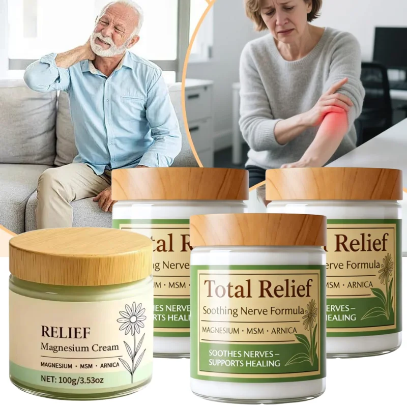 100g Magnesium Relief Moisturizing Cream Herbal Nerve Soothing Ointment for Neck Knee Shoulder Muscle Care
100g Magnesium Relief Moisturizing Cream Herbal Nerve Soothing Ointment for Neck Knee Shoulder Muscle Care
