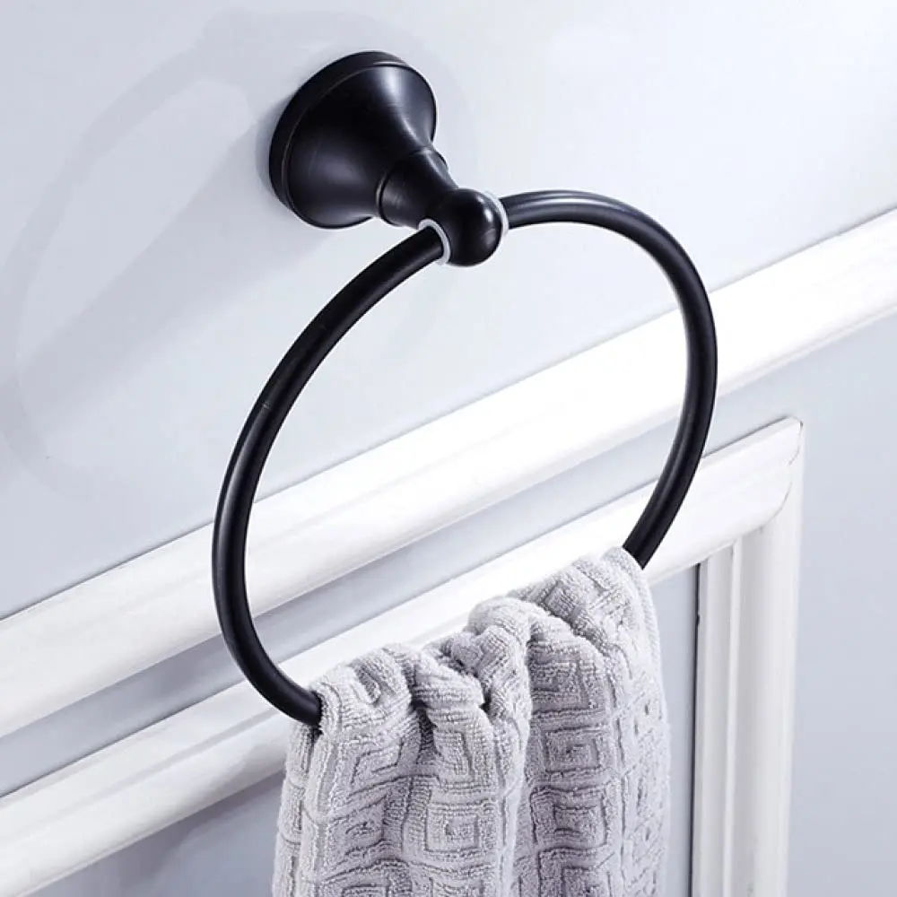 Black Brass Bathroom Hardware Set Towel Bar Rail Paper Holder Brush Soap Dish Round Ring,Wall Mount 5pcs,Customized
Black Brass Bathroom Hardware Set Towel Bar Rail Paper Holder Brush Soap Dish Round Ring,Wall Mount 5pcs,Customized