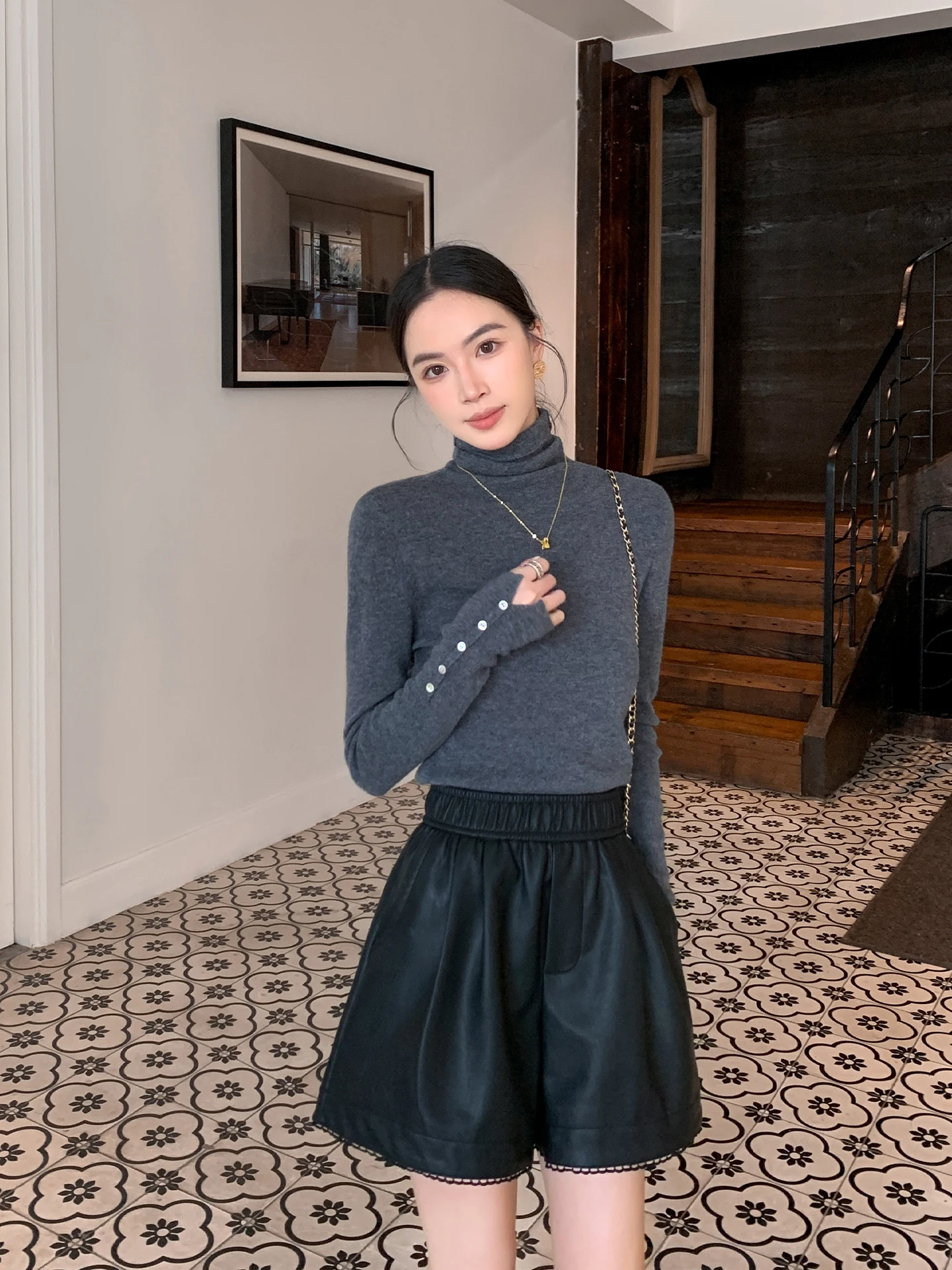 Binguo 00% Merino Wool High Ne Knitted Sweater Women's Spring Autumn Slimming Ele Top ey Color Commute Sle
Binguo 00% Merino Wool High Ne Knitted Sweater Women's Spring Autumn Slimming Ele Top ey Color Commute Sle