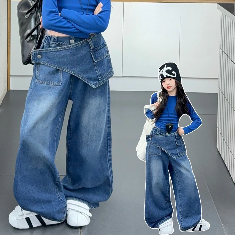 Осень 4, 6, 8, 10, 12, 14, французский дизайн, юбка с нестандартной талией для девочек-подростков, джинсы для младших детей, ковбойские широкие брюки, детские джинсовые брюки
Осень 4, 6, 8, 10, 12, 14, французский дизайн, юбка с нестандартной талией для девочек-подростков, джинсы для младших детей, ковбойские широкие брюки, детские джинсовые брюки