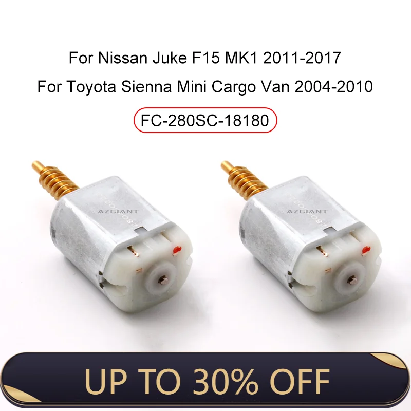 2PCSC For Nissan Juke 2011-2017 Toyota Sienna FC-280SC-18180 Car Door Lock Actuator Core Motor Power Repair High Quality Engine
2PCSC For Nissan Juke 2011-2017 Toyota Sienna FC-280SC-18180 Car Door Lock Actuator Core Motor Power Repair High Quality Engine
