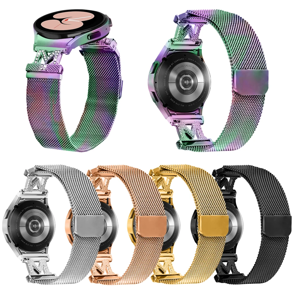 Миланский ремешок No Gap для Samsung Galaxy Watch 7, 6, 5, 4, 40, 44 5, профессиональный металлический браслет из нержавеющей стали для часов 4, классический ремешок
Миланский ремешок No Gap для Samsung Galaxy Watch 7, 6, 5, 4, 40, 44 5, профессиональный металлический браслет из нержавеющей стали для часов 4, классический ремешок