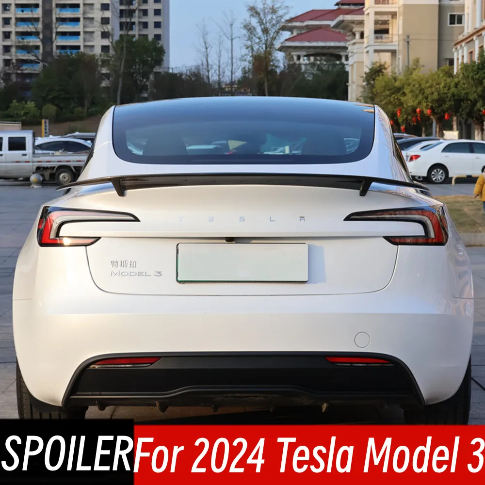 For Tesla Model 3 2024 Real Carbon Fibe Rear Trunk Lid Sport Spoiler Wings Car Tailgate Flap Trim Tail Tuning Accessories Part
For Tesla Model 3 2024 Real Carbon Fibe Rear Trunk Lid Sport Spoiler Wings Car Tailgate Flap Trim Tail Tuning Accessories Part