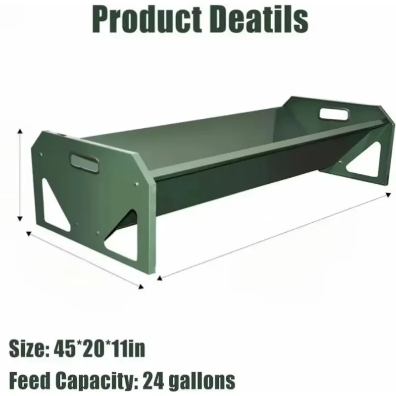 Stainless Steel Goat Feeder Large Capacity Easy Clean Trough for Goats Sheep Horses Cattle
Stainless Steel Goat Feeder Large Capacity Easy Clean Trough for Goats Sheep Horses Cattle