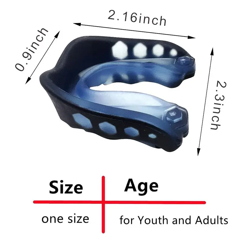 ABVB-2PCS Football Mouth Guard Sports Mouth Guard For All Youth And Adult, For Football, Boxing, Hockey
ABVB-2PCS Football Mouth Guard Sports Mouth Guard For All Youth And Adult, For Football, Boxing, Hockey