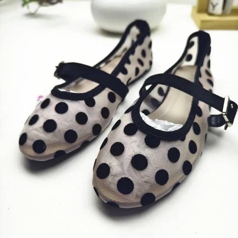 2026 Summer New Women Polka Dot Mesh Mary Jane Flat Shoes Round Toe Breathable Soft Sole Daily Casual Ladies Ballet Flats
2026 Summer New Women Polka Dot Mesh Mary Jane Flat Shoes Round Toe Breathable Soft Sole Daily Casual Ladies Ballet Flats