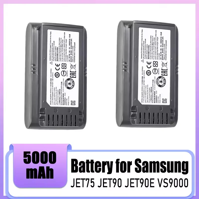 100% Original Sweeper Battery VCA-SBT90 for Samsung Vs9000 Jet90 Jet75 Jet90E VCA-SBT90 Cordless Handheld Vacuum Cleaner Battery
100% Original Sweeper Battery VCA-SBT90 for Samsung Vs9000 Jet90 Jet75 Jet90E VCA-SBT90 Cordless Handheld Vacuum Cleaner Battery