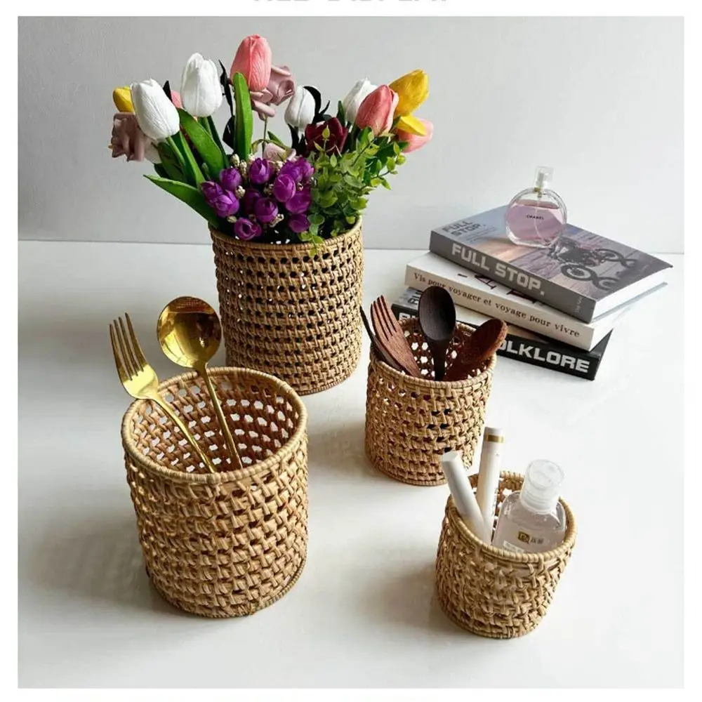 Hardness Rattan Wicker Woven Serving Baskets Handwoven 10 Styles Drain Chopstick Fork Spoon Holder Household
Hardness Rattan Wicker Woven Serving Baskets Handwoven 10 Styles Drain Chopstick Fork Spoon Holder Household