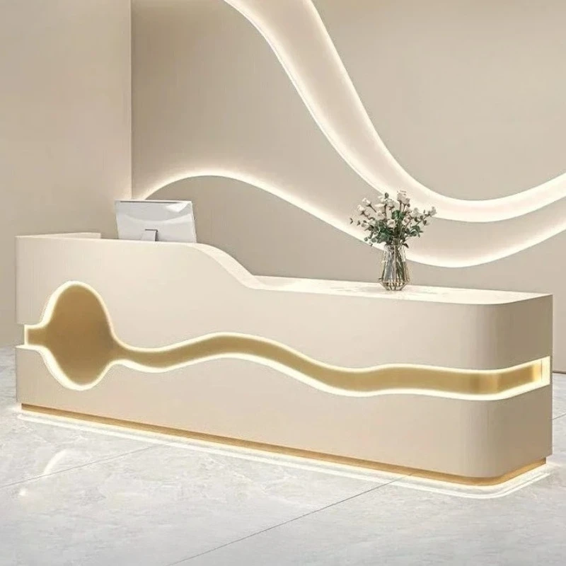 Clinic Medical Beauty Reception Salon Reception Desk Office Table Beauty Salon Bar Baking Paint Clothing Store Dance Front Desk
Clinic Medical Beauty Reception Salon Reception Desk Office Table Beauty Salon Bar Baking Paint Clothing Store Dance Front Desk