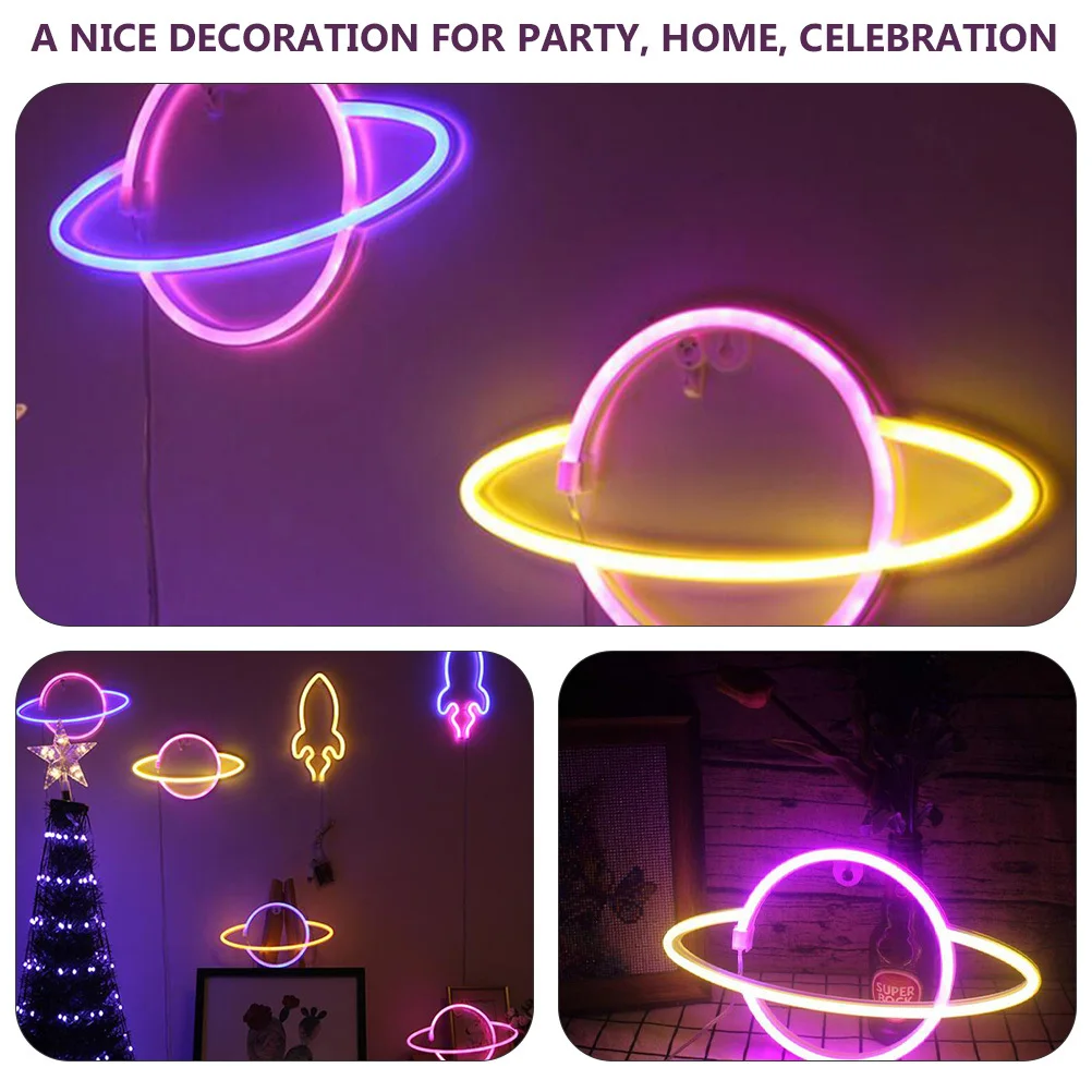 Chic Planet Shape Led Night Neon Light Sign Desktop Lamp For Home Party Wedding Gift Mini Lamp For Bedroom Table Wall 
Chic Planet Shape Led Night Neon Light Sign Desktop Lamp For Home Party Wedding Gift Mini Lamp For Bedroom Table Wall