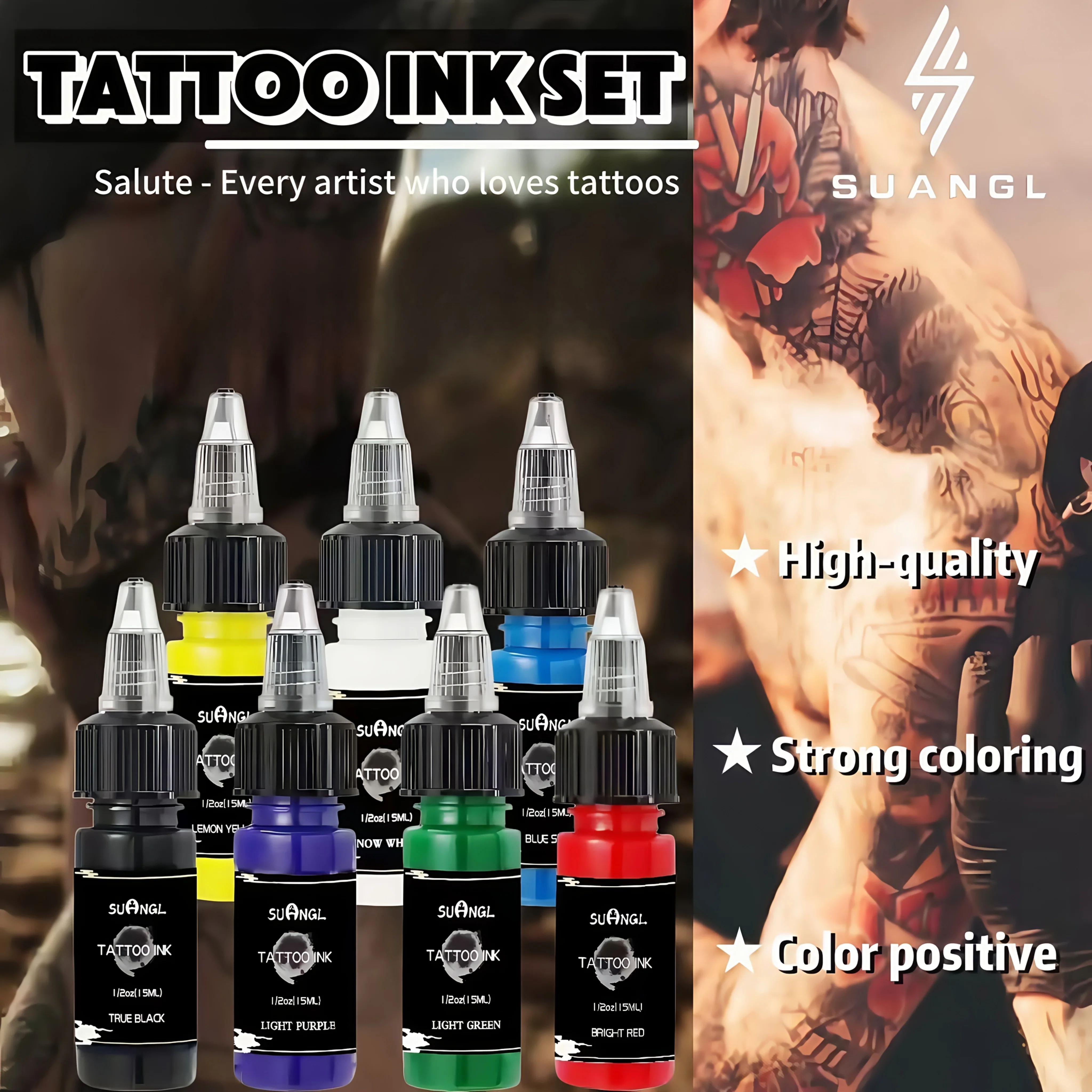 Чернила для татуировок красного/черного/белого цвета, динамичные чернила для тату, базовые цвета для тату, подходят для тату-мастеров и использования на вечеринках
Чернила для татуировок красного/черного/белого цвета, динамичные чернила для тату, базовые цвета для тату, подходят для тату-мастеров и использования на вечеринках
