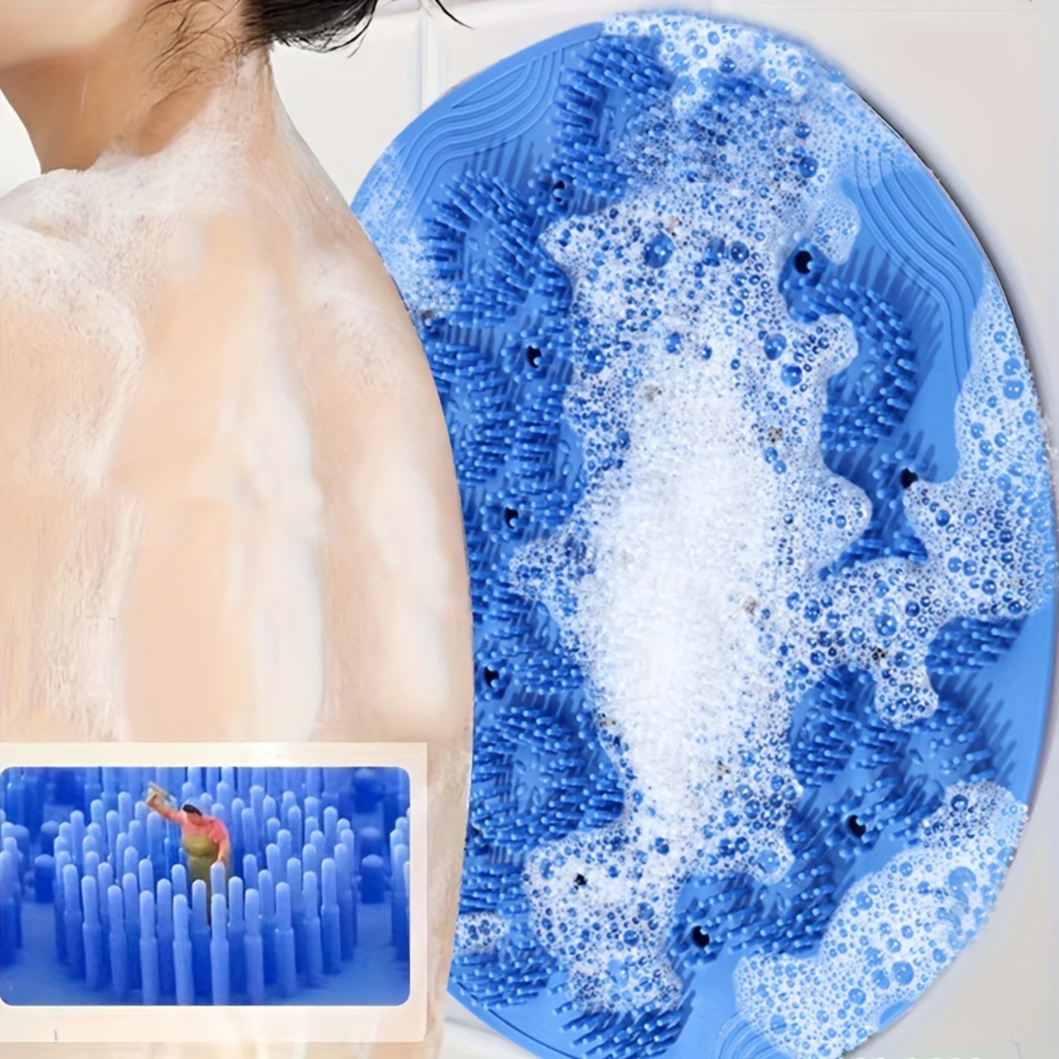 1pc Hands Free Back Scrubber For Shower, Suction Cup Back Scrubber For Shower, Wall Mounted Back Scrubber, Silicone Flat Body Sc
1pc Hands Free Back Scrubber For Shower, Suction Cup Back Scrubber For Shower, Wall Mounted Back Scrubber, Silicone Flat Body Sc