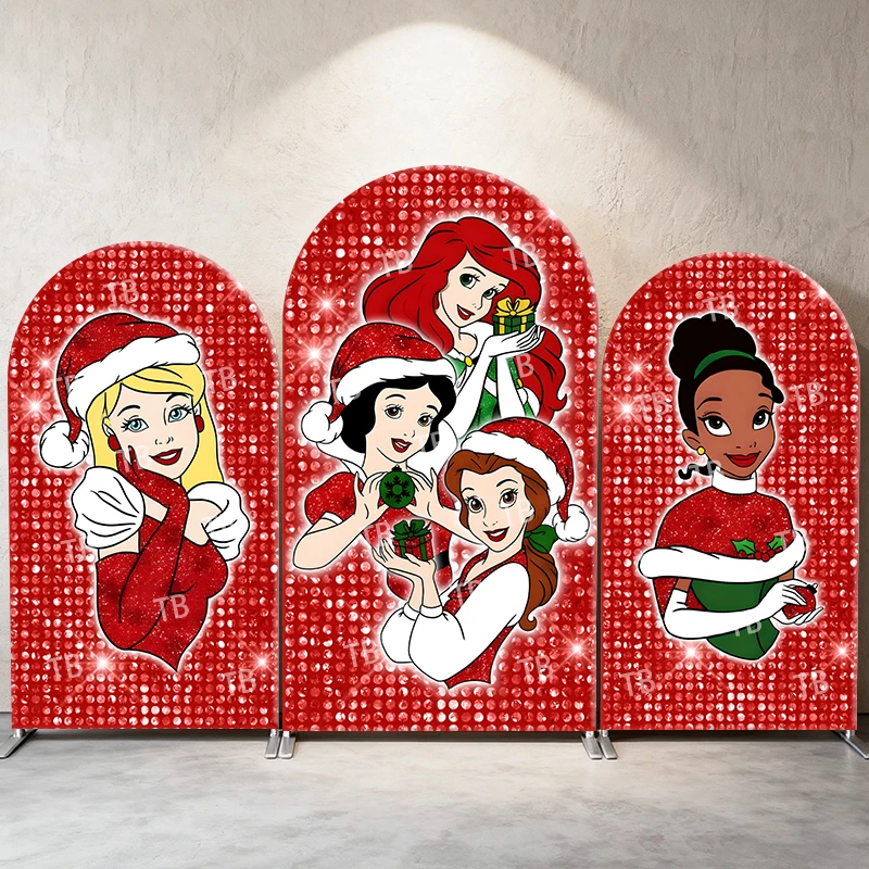 Christmas Disney Princesses Arch Backdrop Cover Santa Hat Sparkle Theme Party Decor Photo Booth Background Holiday Supplies
Christmas Disney Princesses Arch Backdrop Cover Santa Hat Sparkle Theme Party Decor Photo Booth Background Holiday Supplies