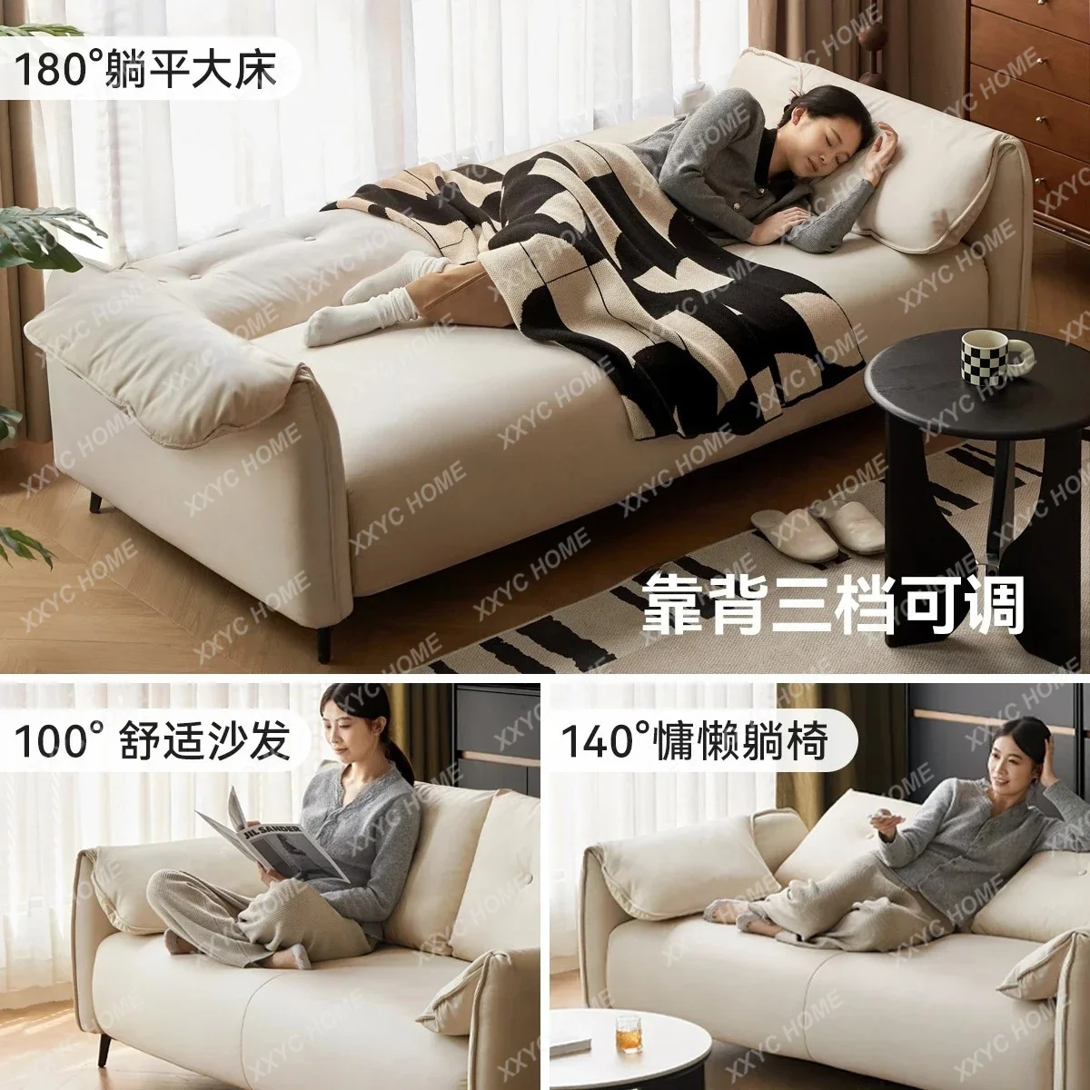 LLeather Sofa Cream Style Small Apartment Living Room Straight Sofa Simple White Cat Scratch Leather
LLeather Sofa Cream Style Small Apartment Living Room Straight Sofa Simple White Cat Scratch Leather