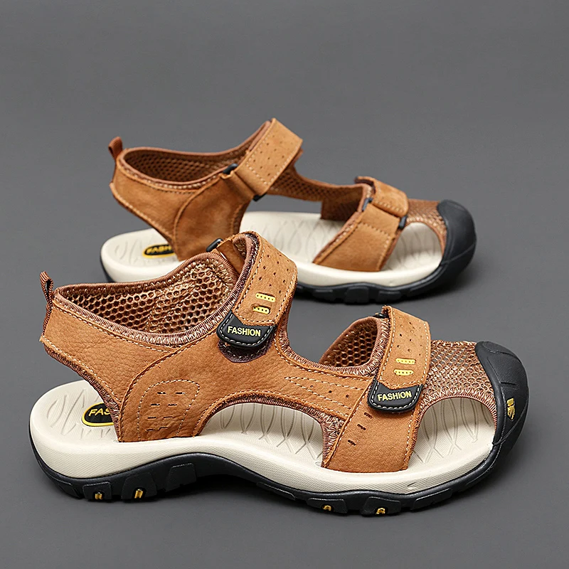 Summer Men Sandals Genuine Leather Mens Casual Shoes Outdoor Men Leather Sandals for Men Beach Shoes Roman mens Shoes
Summer Men Sandals Genuine Leather Mens Casual Shoes Outdoor Men Leather Sandals for Men Beach Shoes Roman mens Shoes