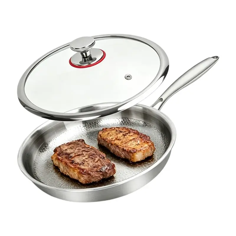 ABDJ-Scratch-Resistant Frying Pan With Lid- Upgraded Titanium Hammered Design, Non-Stick Surface, Even Heat Distribution
ABDJ-Scratch-Resistant Frying Pan With Lid- Upgraded Titanium Hammered Design, Non-Stick Surface, Even Heat Distribution