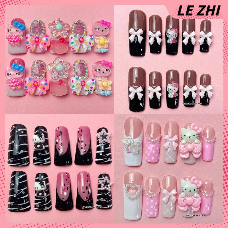 Kawaii Hello Kitty XXXL длинные квадратные гвозди в виде утки паутины гроб накладные ногти розовый черный бант Зебра бриллиант французский жемчуг пресс на ногти подарок
Kawaii Hello Kitty XXXL длинные квадратные гвозди в виде утки паутины гроб накладные ногти розовый черный бант Зебра бриллиант французский жемчуг пресс на ногти подарок