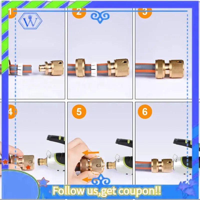 A55P-20 Pieces Garden Hose Tap Connector 1/2 Inch And 3/4 Inch Size 2-In-1 And 1/2 Inch Hose Pipe Quick Connector
A55P-20 Pieces Garden Hose Tap Connector 1/2 Inch And 3/4 Inch Size 2-In-1 And 1/2 Inch Hose Pipe Quick Connector