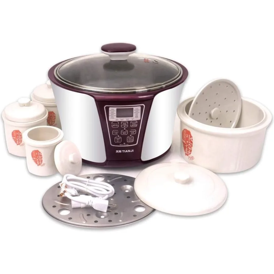 Керамическая кастрюля Smart 4, электрическая кастрюля DGD33-32EG, 4-в-1, 3,2 л + 2x0,65 л + 0,45 л, черное керамическое покрытие премиум-класса с антипригарным покрытием для медленного каботажа
Керамическая кастрюля Smart 4, электрическая кастрюля DGD33-32EG, 4-в-1, 3,2 л + 2x0,65 л + 0,45 л, черное керамическое покрытие премиум-класса с антипригарным покрытием для медленного каботажа