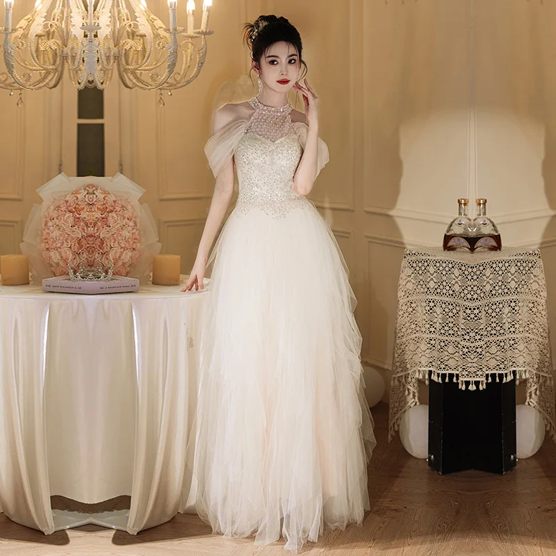 Modern Halter Cocktail Party Evening Dresses Elegant A-line Lace Robes De Soirée Off The Shoulder Evening Gown
Modern Halter Cocktail Party Evening Dresses Elegant A-line Lace Robes De Soirée Off The Shoulder Evening Gown