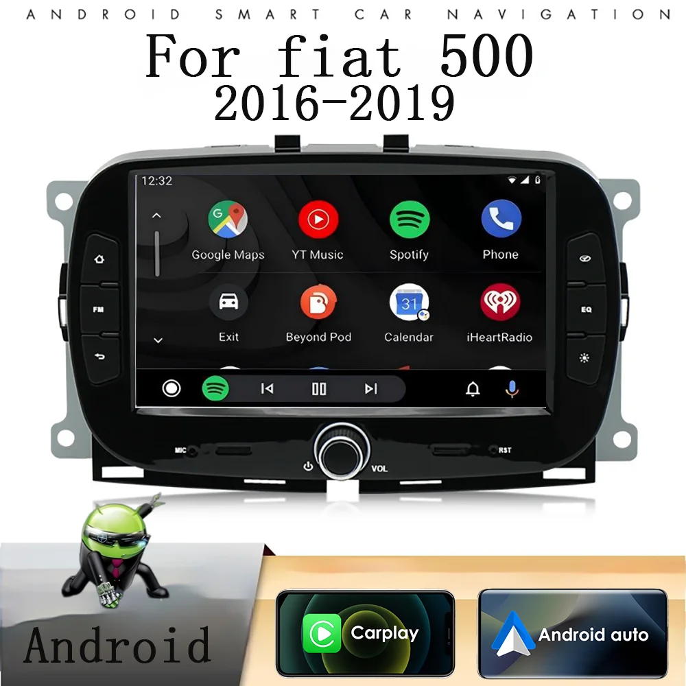 Carplay Android Auto Car Radio For Fiat 500 2016 - 2019 Car Multimedia Video Player WIFI BT Stereo Autoradio GPS Navigation
Carplay Android Auto Car Radio For Fiat 500 2016 - 2019 Car Multimedia Video Player WIFI BT Stereo Autoradio GPS Navigation