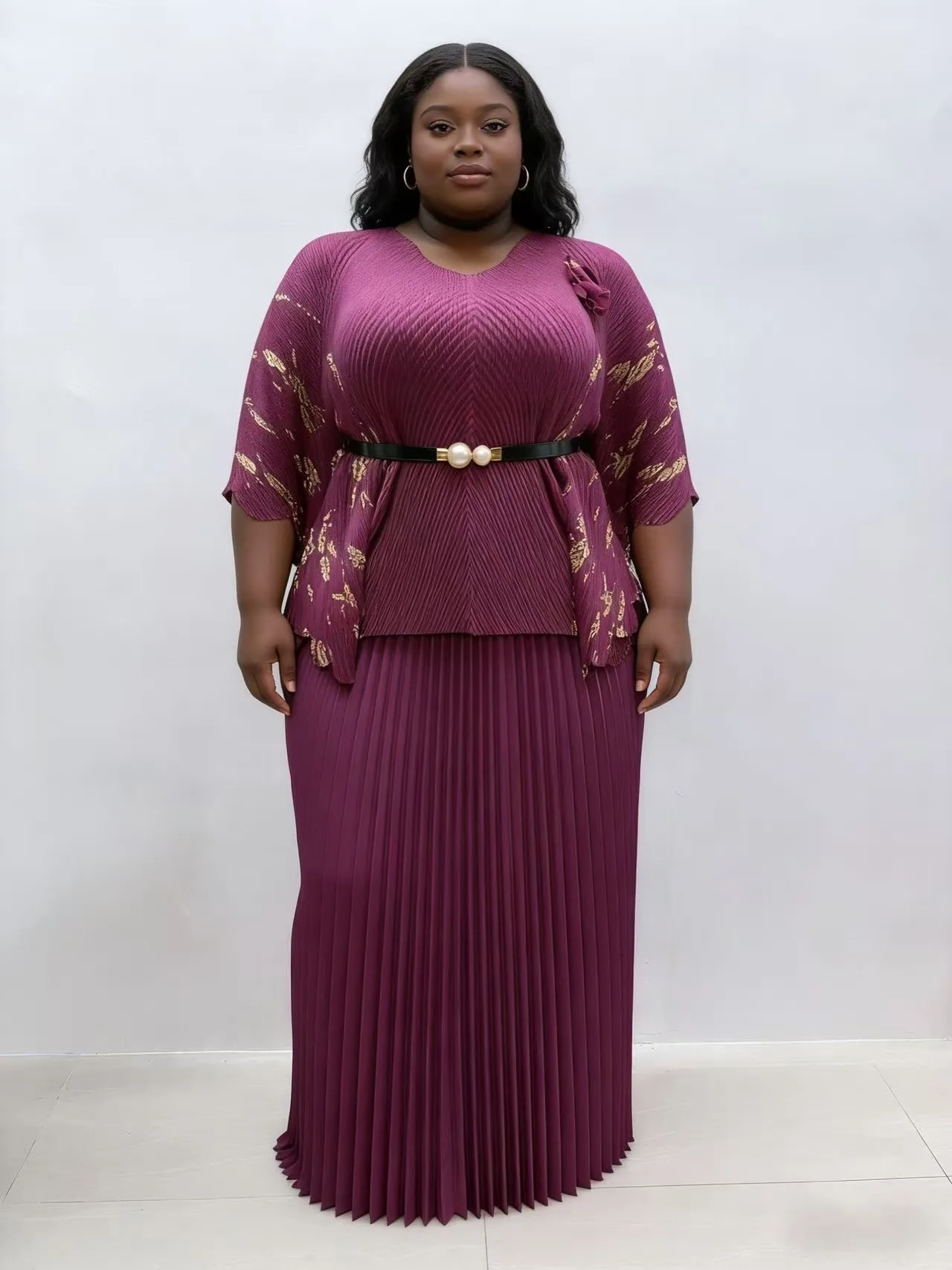 Miyake, осень 2023, новинка, декоративная плиссированная длинная юбка с эластичной резинкой на талии, легкий роскошный модный женский комплект из двух предметов
Miyake, осень 2023, новинка, декоративная плиссированная длинная юбка с эластичной резинкой на талии, легкий роскошный модный женский комплект из двух предметов