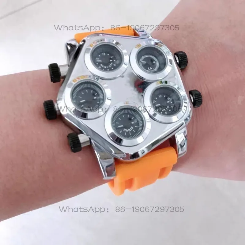 24-Hour Shipping Multi-time Zone Quartz Large Plate Couple Internet Celebrity Silicone Tape Boys and Girls Watch
24-Hour Shipping Multi-time Zone Quartz Large Plate Couple Internet Celebrity Silicone Tape Boys and Girls Watch