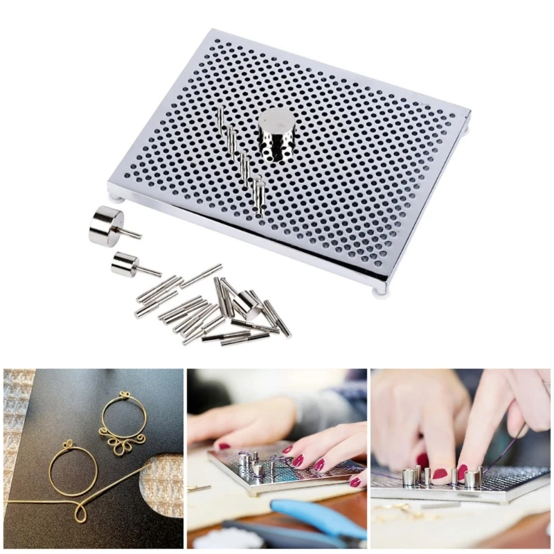 DIY Wire Wrapping Set for Jewelry Making Aluminum Wire Jig Wire Looping Tool Kit Wires Bending Board for DIY Projects
DIY Wire Wrapping Set for Jewelry Making Aluminum Wire Jig Wire Looping Tool Kit Wires Bending Board for DIY Projects