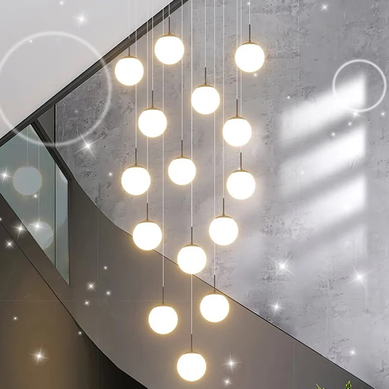 Modern home decor led lights pendant light lamps forstaircase Chandeliers for living room hanging light indoor lighting
Modern home decor led lights pendant light lamps forstaircase Chandeliers for living room hanging light indoor lighting
