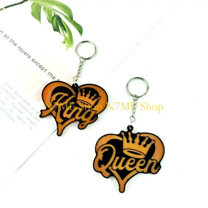 N7MF Keychain Silicone Mold Heart Crown Keychain Charm Epoxy Resin Casting
N7MF Keychain Silicone Mold Heart Crown Keychain Charm Epoxy Resin Casting