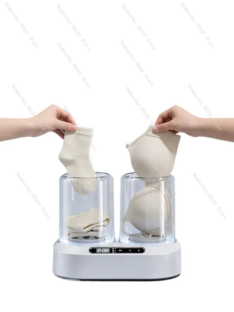 Compact Dual Cup Mini Washing Machine for Underwear Panties Socks Sterilizing Cleaning Device No Installation Needed Small
Compact Dual Cup Mini Washing Machine for Underwear Panties Socks Sterilizing Cleaning Device No Installation Needed Small