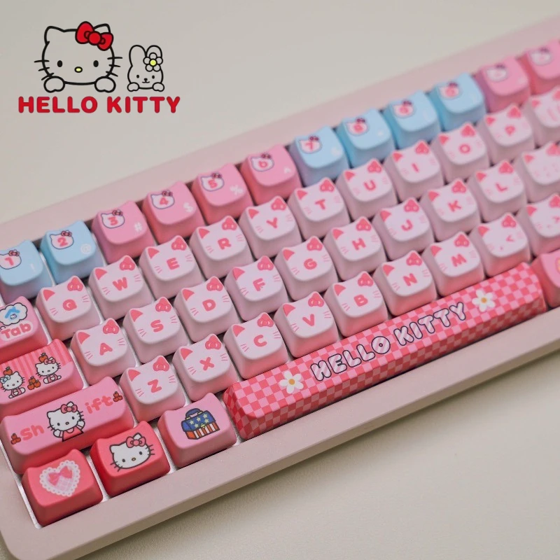 Hello Kitty Keycap Sanrio Anime Cartoon Printing Kawaii PBT Pink High-value Wear-resistant Feel Keyboard Decorative Keycap Gifts
Hello Kitty Keycap Sanrio Anime Cartoon Printing Kawaii PBT Pink High-value Wear-resistant Feel Keyboard Decorative Keycap Gifts