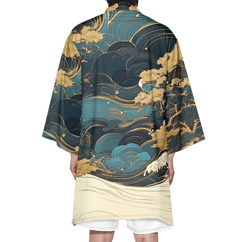 Autumn Samurai Kimono Cosplay Unisex Fashion Long Kimono Cardigan Landscape Print Robe Stylish Haori Kimonos Retro Yukata
Autumn Samurai Kimono Cosplay Unisex Fashion Long Kimono Cardigan Landscape Print Robe Stylish Haori Kimonos Retro Yukata