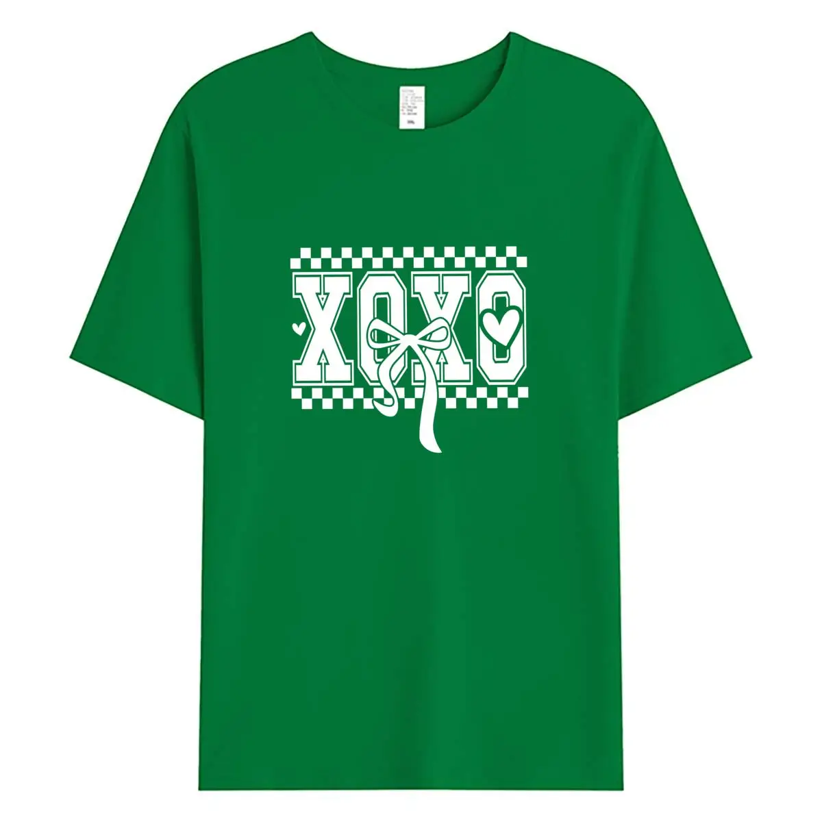 Women XOXO Bow Graphic T-shirt St Patrick's Day Green Tee Cute Heart Checkerboard Print Top Casual Summer Short Sleeve Shirt
Women XOXO Bow Graphic T-shirt St Patrick's Day Green Tee Cute Heart Checkerboard Print Top Casual Summer Short Sleeve Shirt