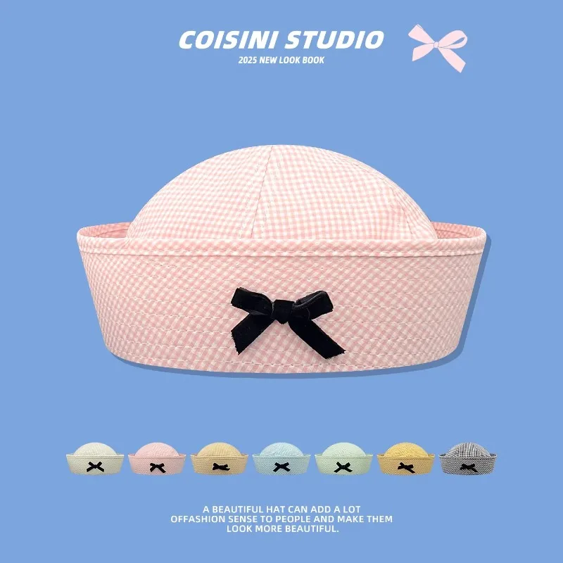 Японские милые женские береты с бантом и клетчатым узором, с загнутыми полями, в стиле Y2K, для весны и лета, модные, универсальные, персонализированные, в стиле художника
Японские милые женские береты с бантом и клетчатым узором, с загнутыми полями, в стиле Y2K, для весны и лета, модные, универсальные, персонализированные, в стиле художника